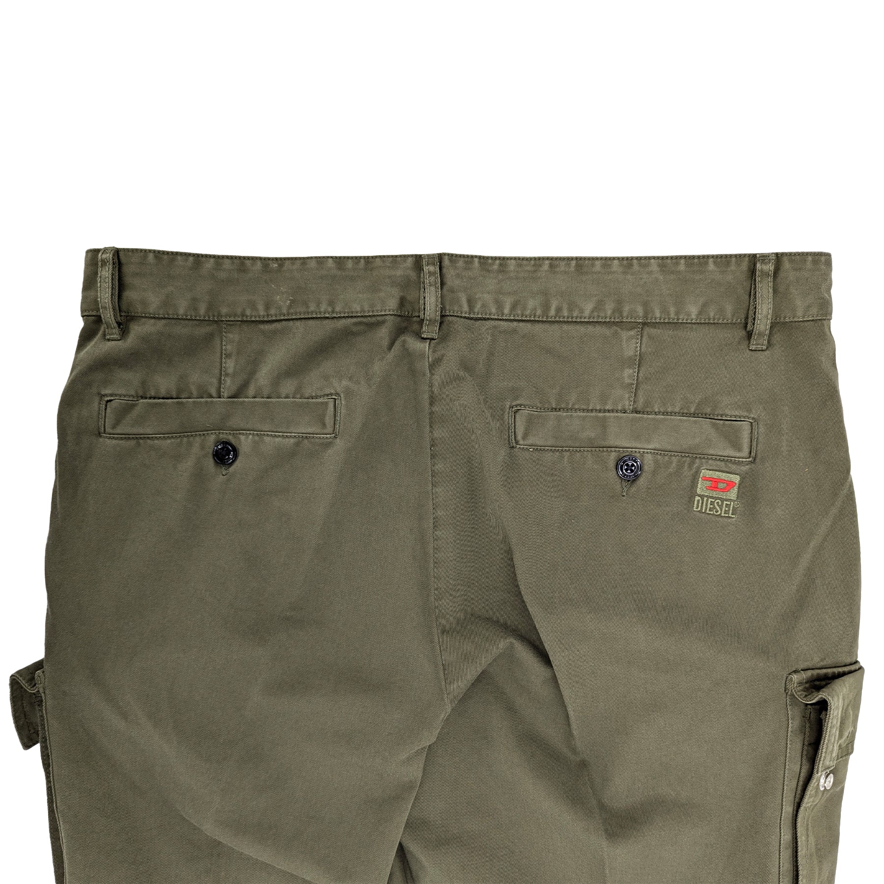 DIESEL P-COR A10372 Mens Cargo Trousers Regular Fit Tapered Leg Cotton Pant W36