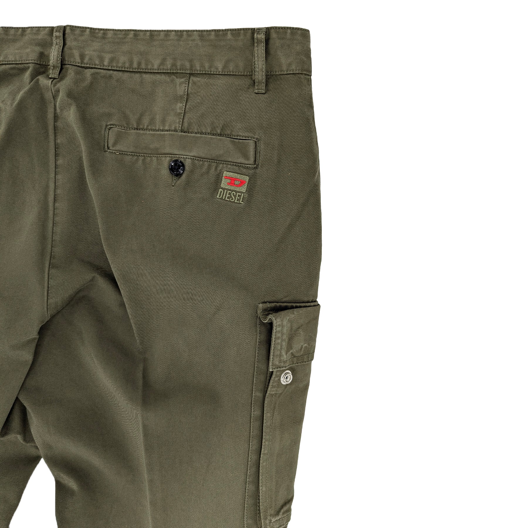 DIESEL P-COR A10372 Mens Cargo Trousers Regular Fit Tapered Leg Cotton Pant W36