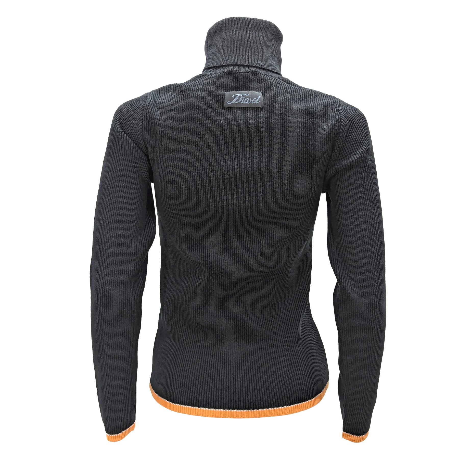 Diesel M-Aribelle Womens Turtle Neck Jumper Ribbed Knit Long Sleeve Pullover Top