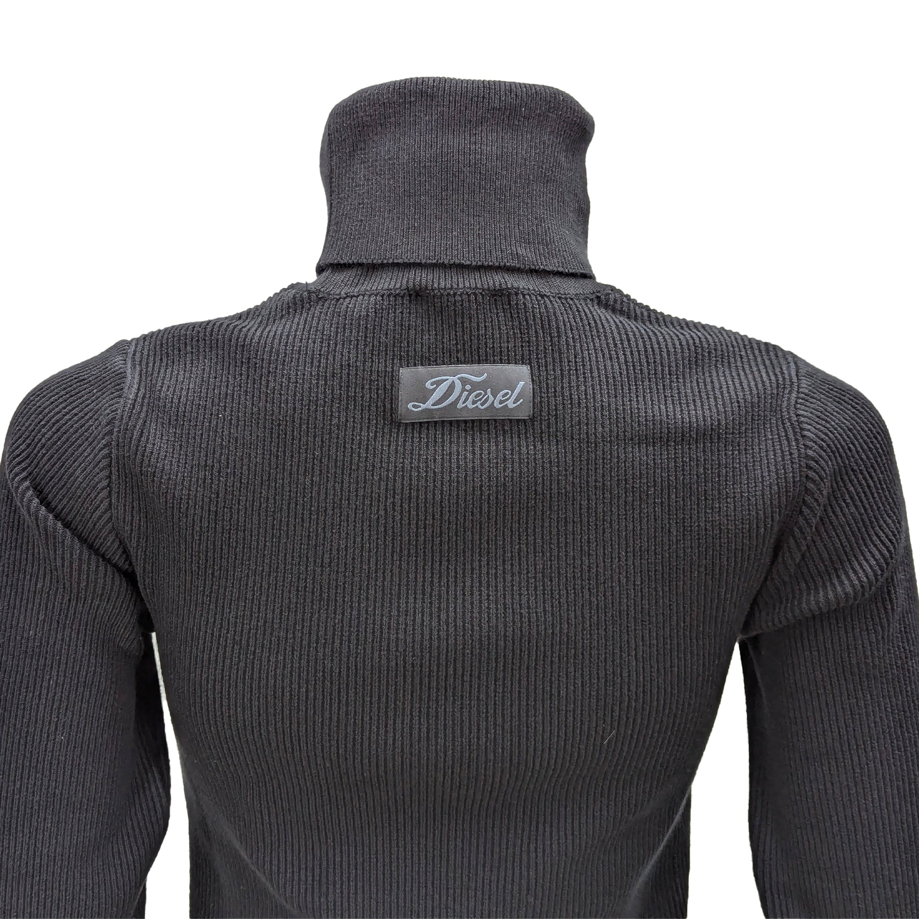 Diesel M-Aribelle Womens Turtle Neck Jumper Ribbed Knit Long Sleeve Pullover Top