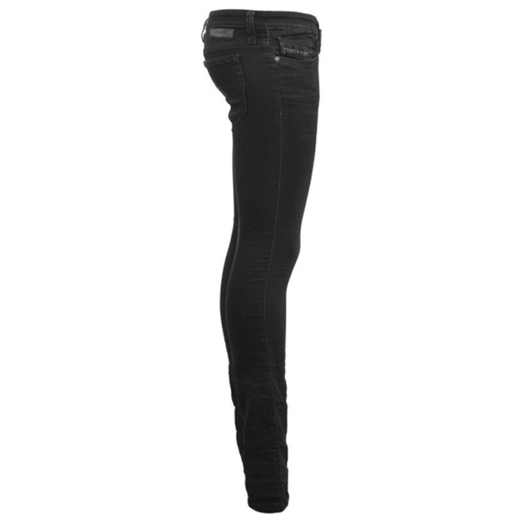 DIESEL SKINZEE NE 0684L Womens Denim Jeans Skinny Leg Slim Fit Sweat Black Pants