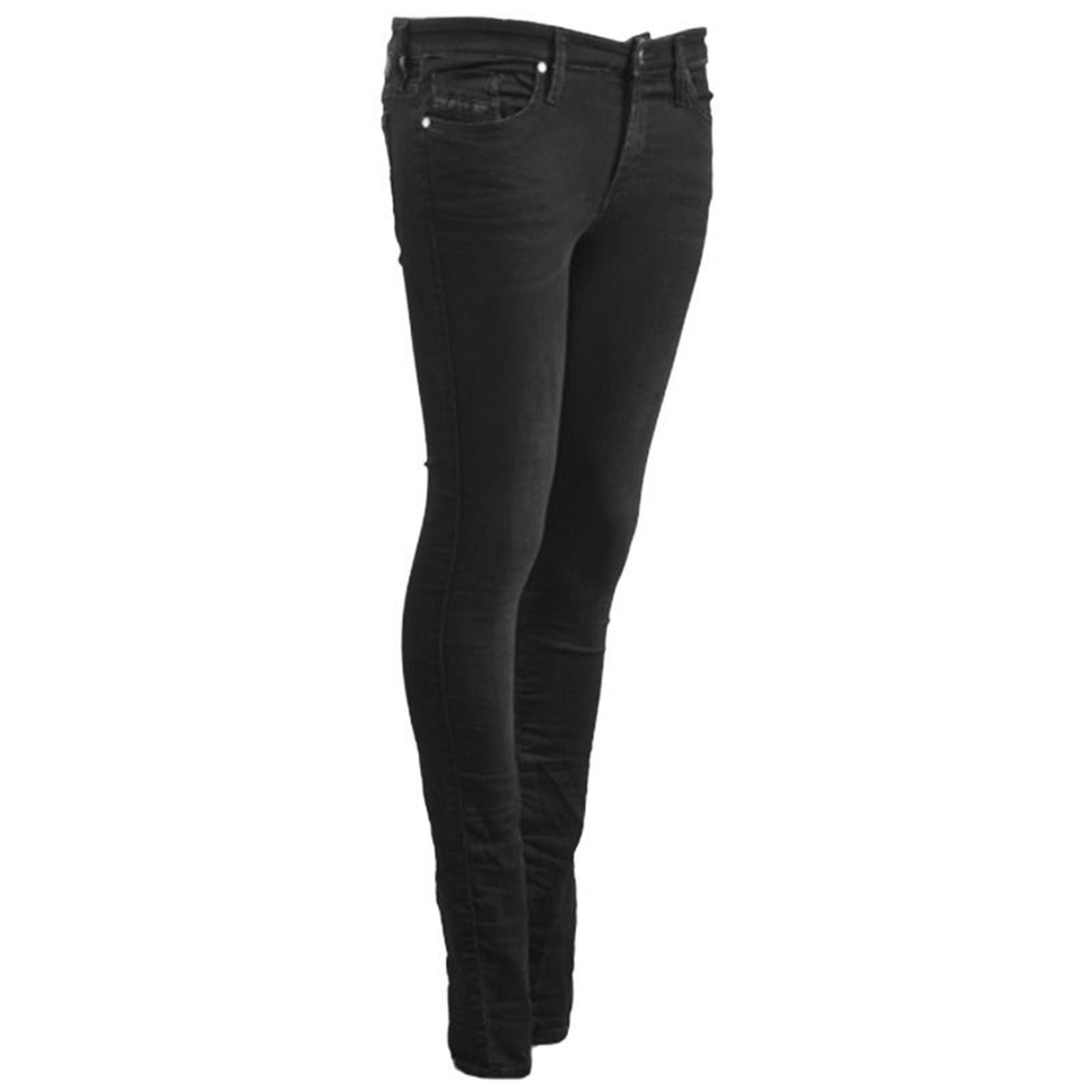 DIESEL SKINZEE NE 0684L Womens Denim Jeans Skinny Leg Slim Fit Sweat Black Pants