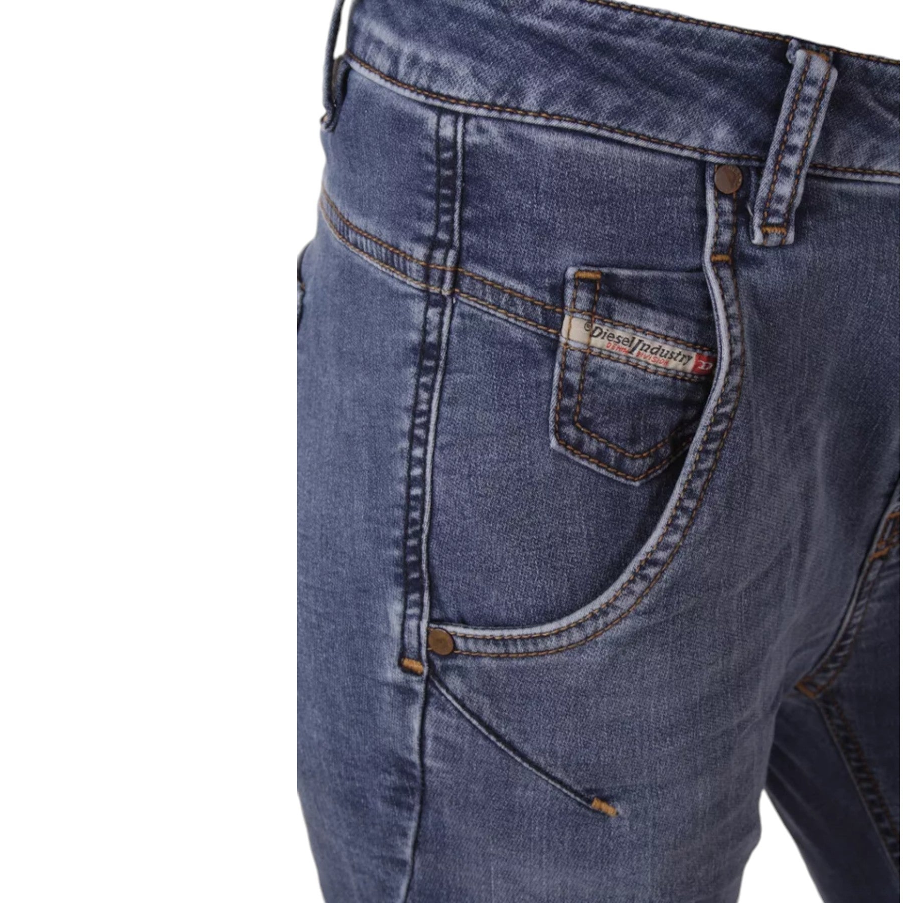 DIESEL FAYZA NE RV600 Womens Denim Boyfriend Jeans Leg Stretch Faded Jogg Pant