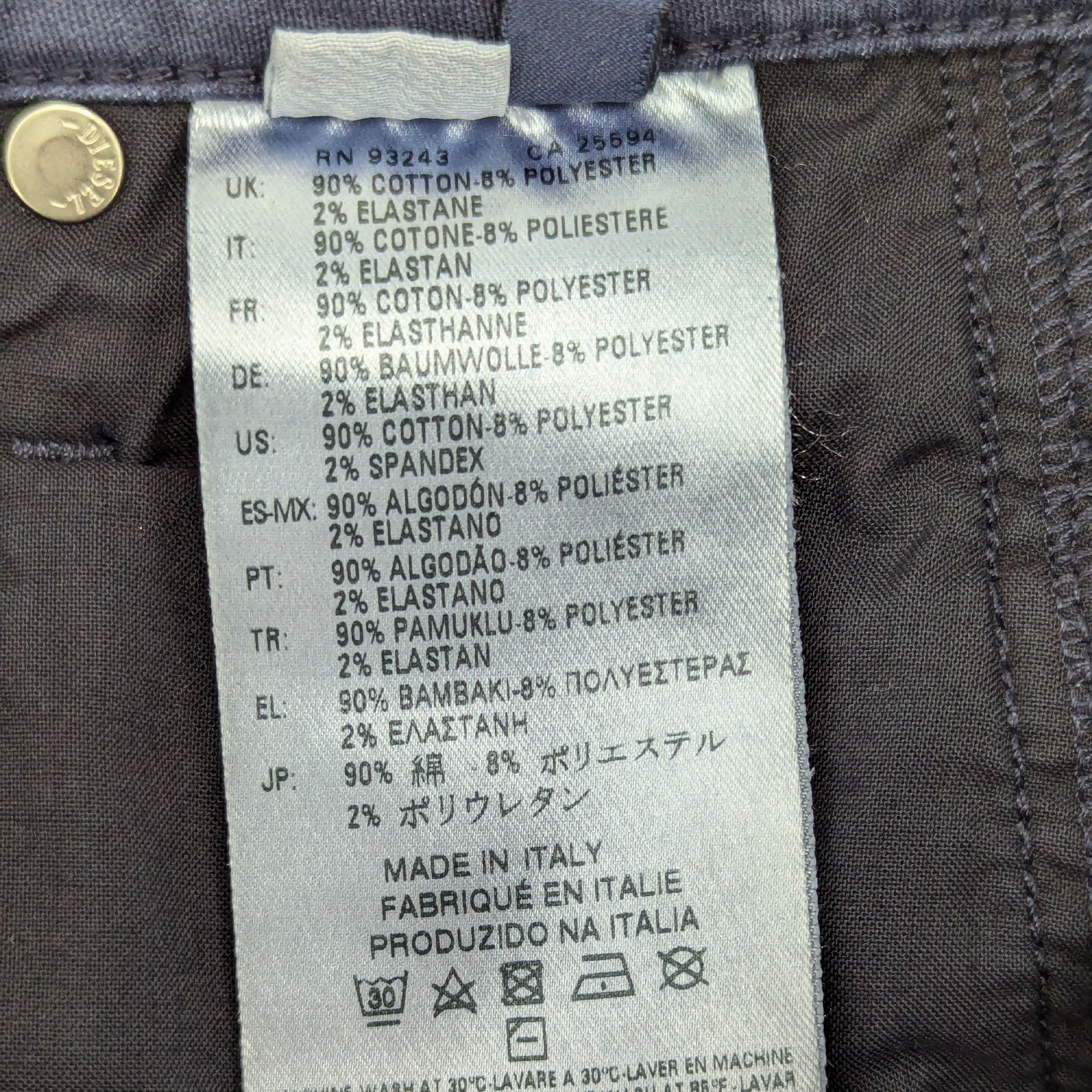 DIESEL FAYZA NE 0666A Womens Denim Jeans Regular Fit Stretchy Sweat Jogg Pants