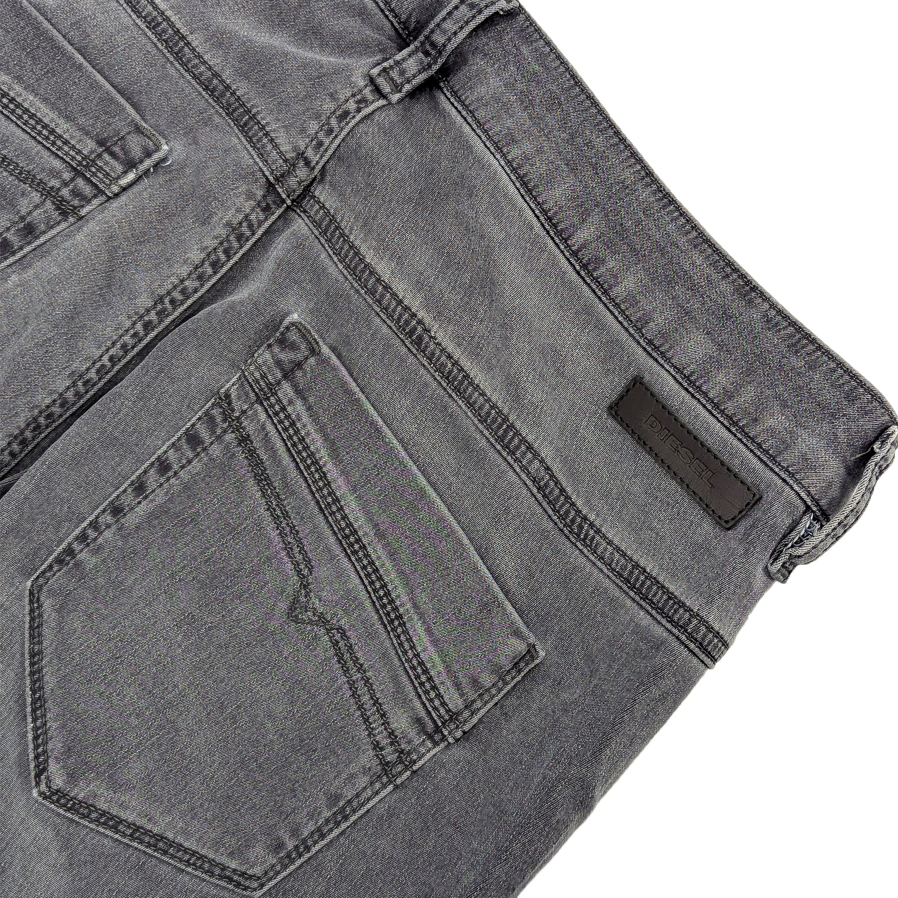 DIESEL FAYZA NE 0689V Womens Jeans Regular Fit Casual Stretchy Sweat Denim Pants