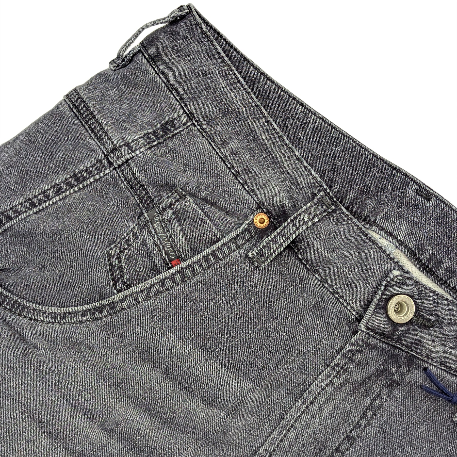 DIESEL FAYZA NE 0689V Womens Jeans Regular Fit Casual Stretchy Sweat Denim Pants