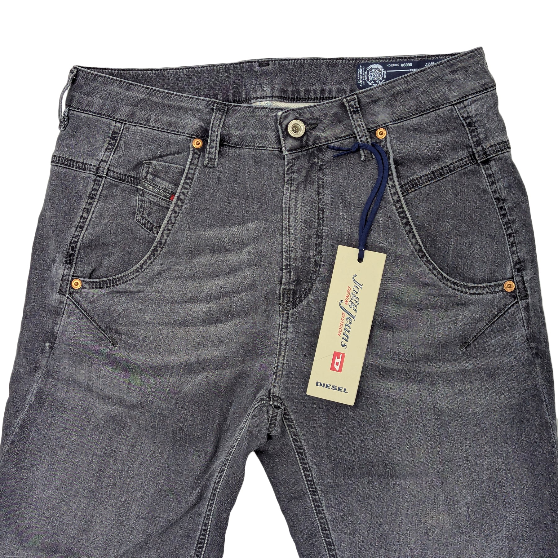 DIESEL FAYZA NE 0689V Womens Jeans Regular Fit Casual Stretchy Sweat Denim Pants