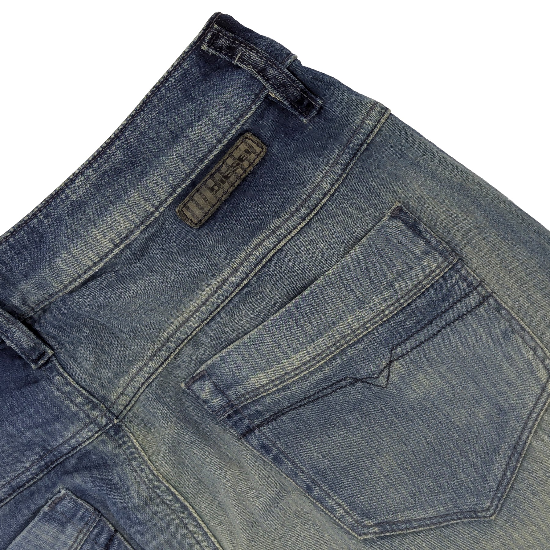 DIESEL FAYZA NE 0665R Womens Jeans Regular Fit Tapered Leg Denim Sweat Pants W23