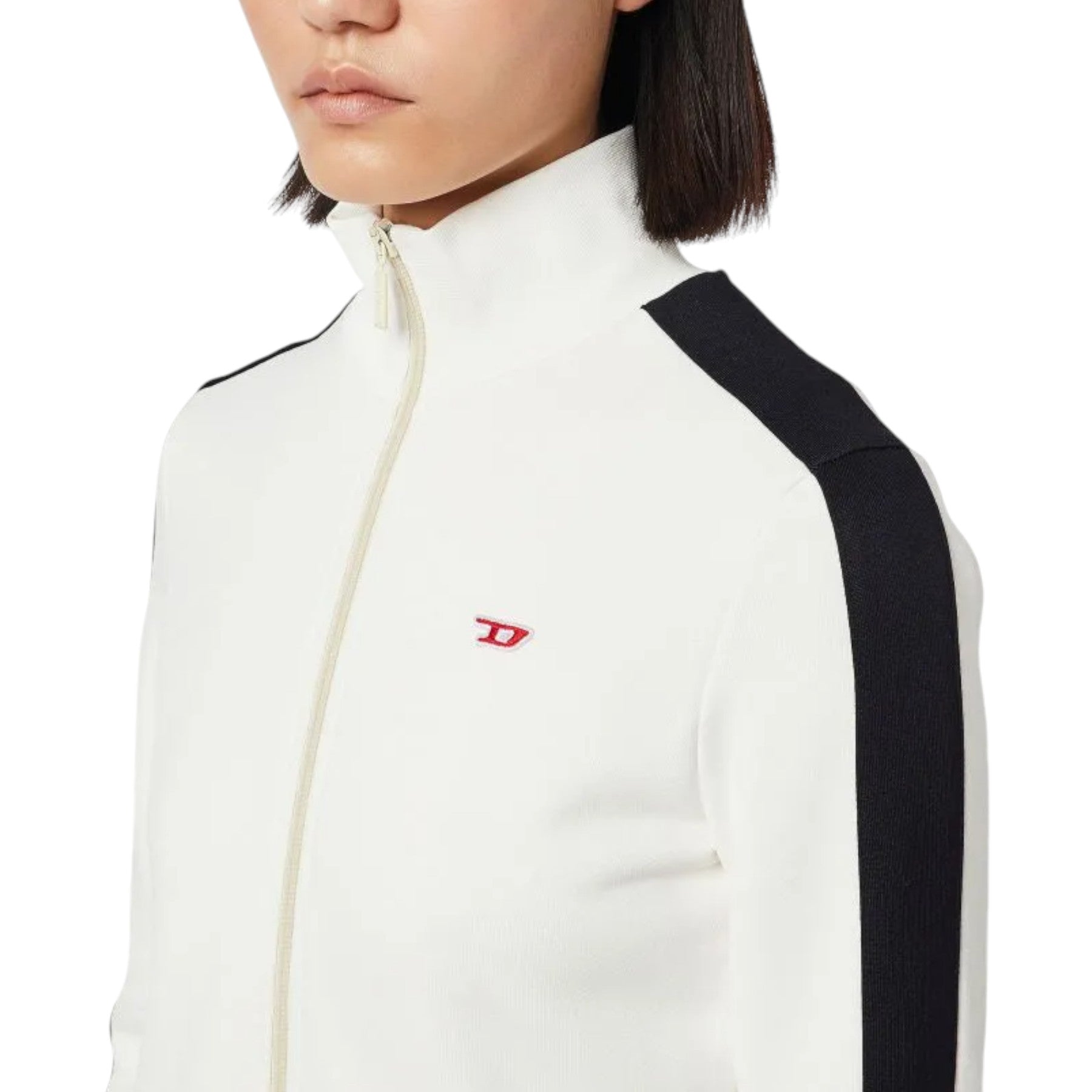 DIESEL F-JAM-D Womens Sweatshirt Long Sleeve High Neck Ladies Tops Casual Jumper