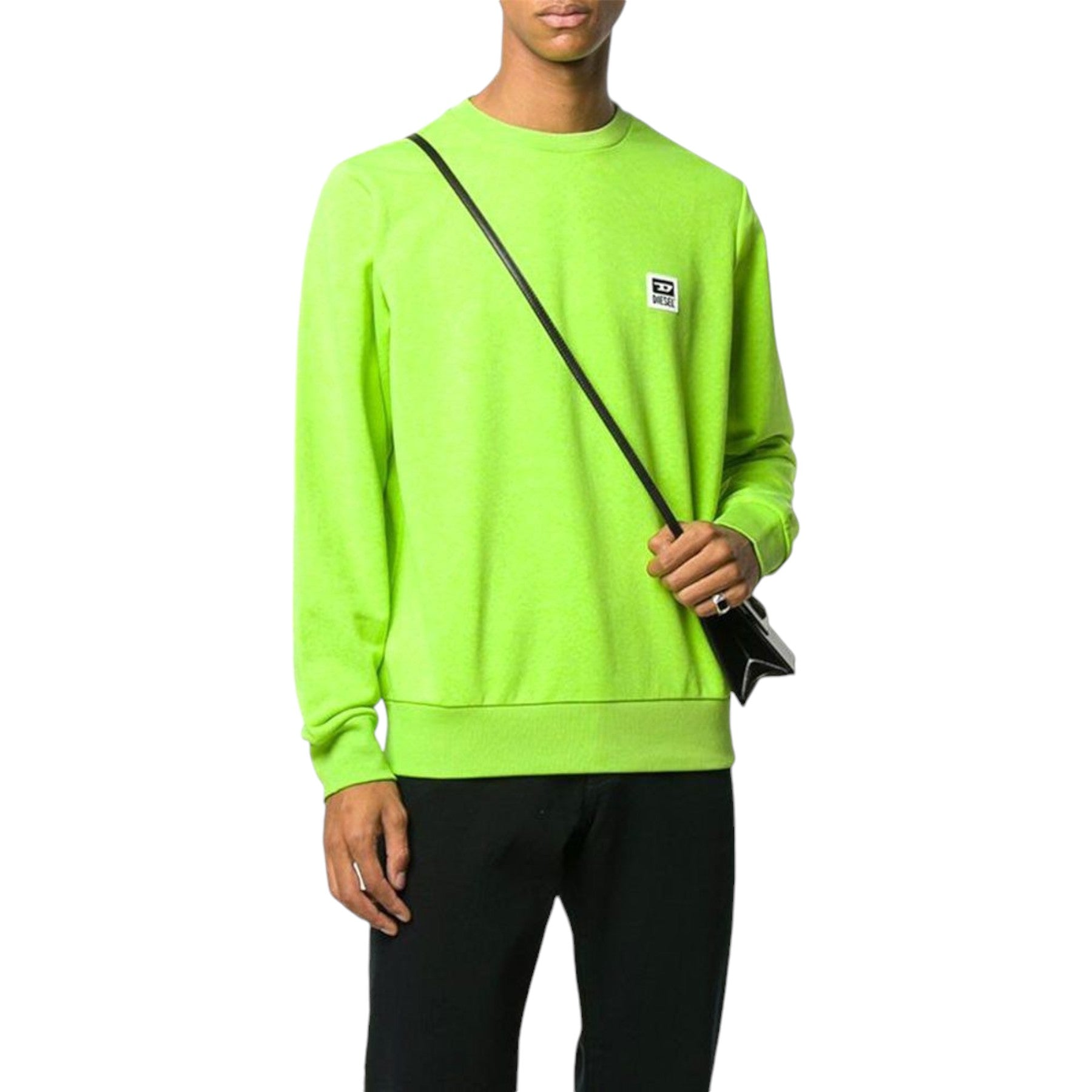 DIESEL S-GIRK-K12 Mens Sweatshirt Crew Neck Regular Fit Pullover Casual Jumper