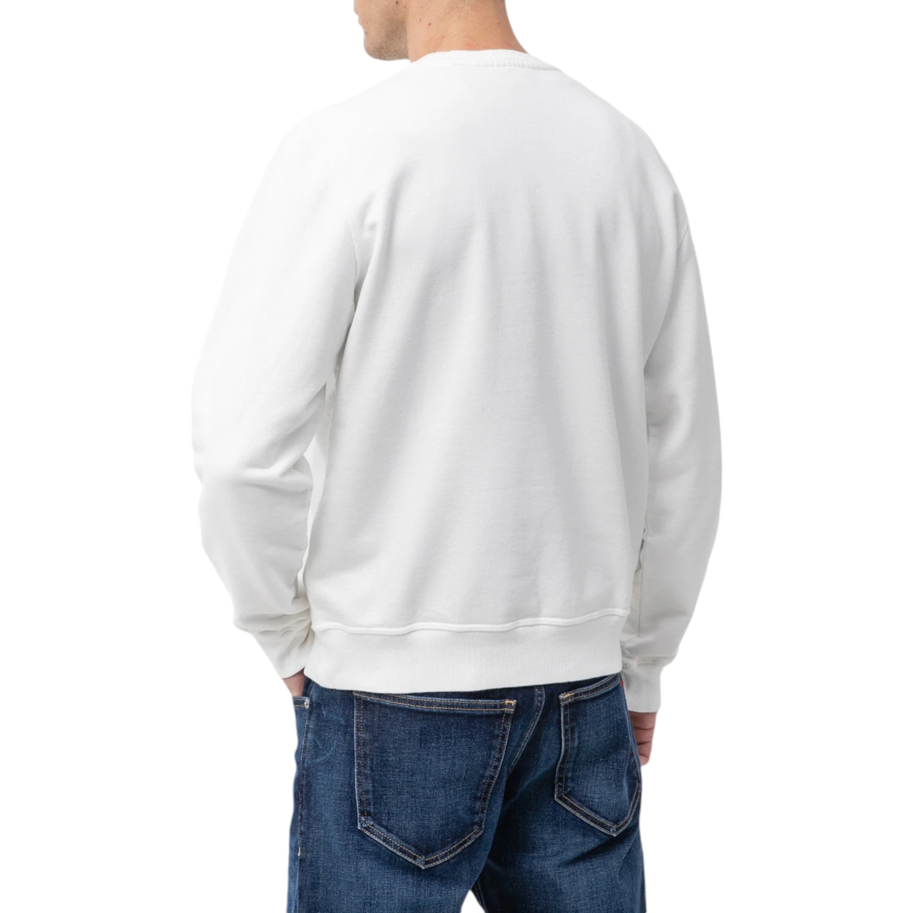 DIESEL S-GINN-IND Mens Sweatshirt Crew Neck High Quality Pullover Casual Jumper