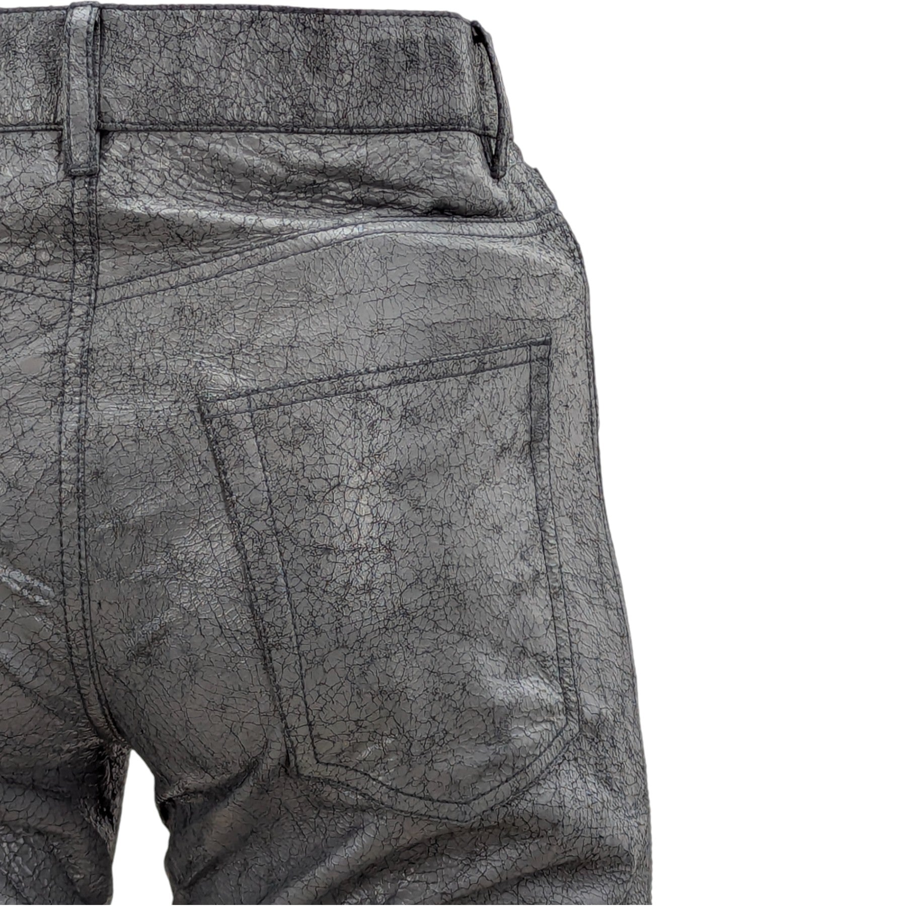 DIESEL P MARDEN 0CFAK Means Leather Jeans Genuine Regular Fit Straight Leg Denim