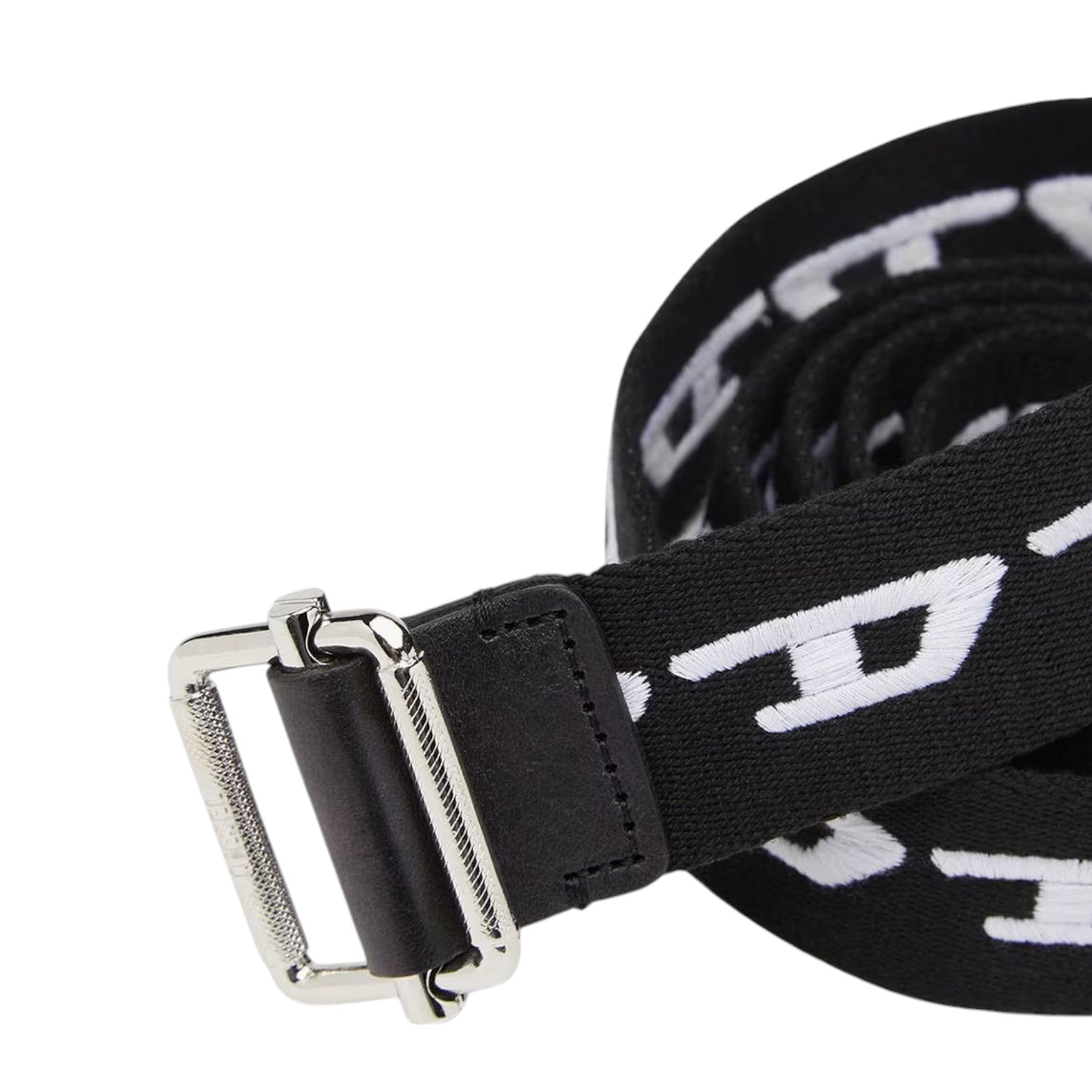 DIESEL B-DIDI Mens Belts For Jeans Metal Buckle Woven Work Waist Belt Black New