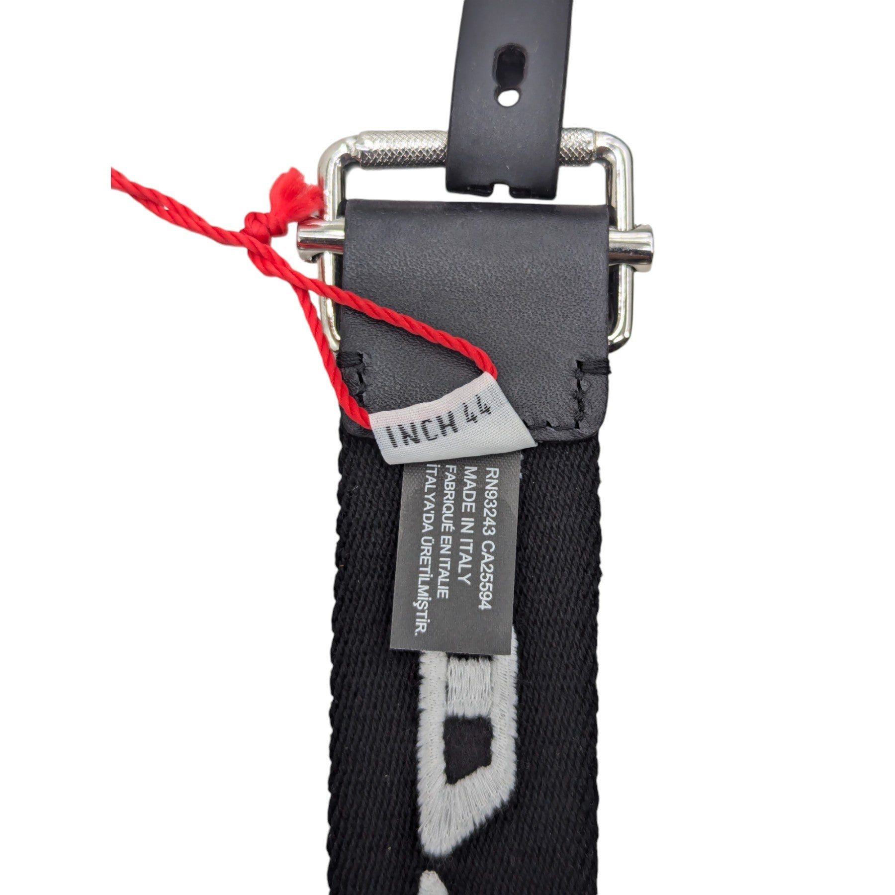 DIESEL B-DIDI Mens Belts For Jeans Metal Buckle Woven Work Waist Belt Black New