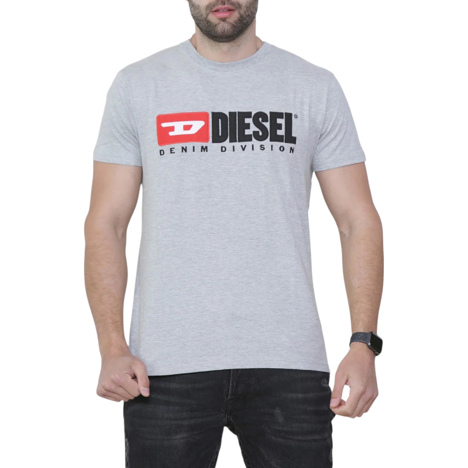 Diesel T-Diego-Cuty Logo Mens T Shirts Crew Neck Short Sleeve Slim Summer Tee