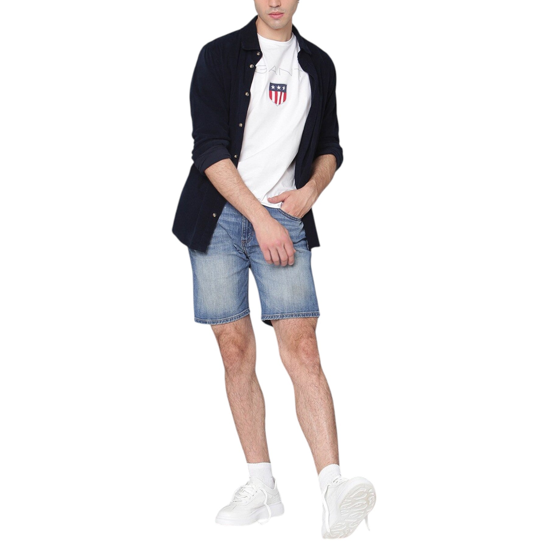 Gant Mens T Shirts Original Shield Crew Neck Pullover Soft Cotton Summer Tee