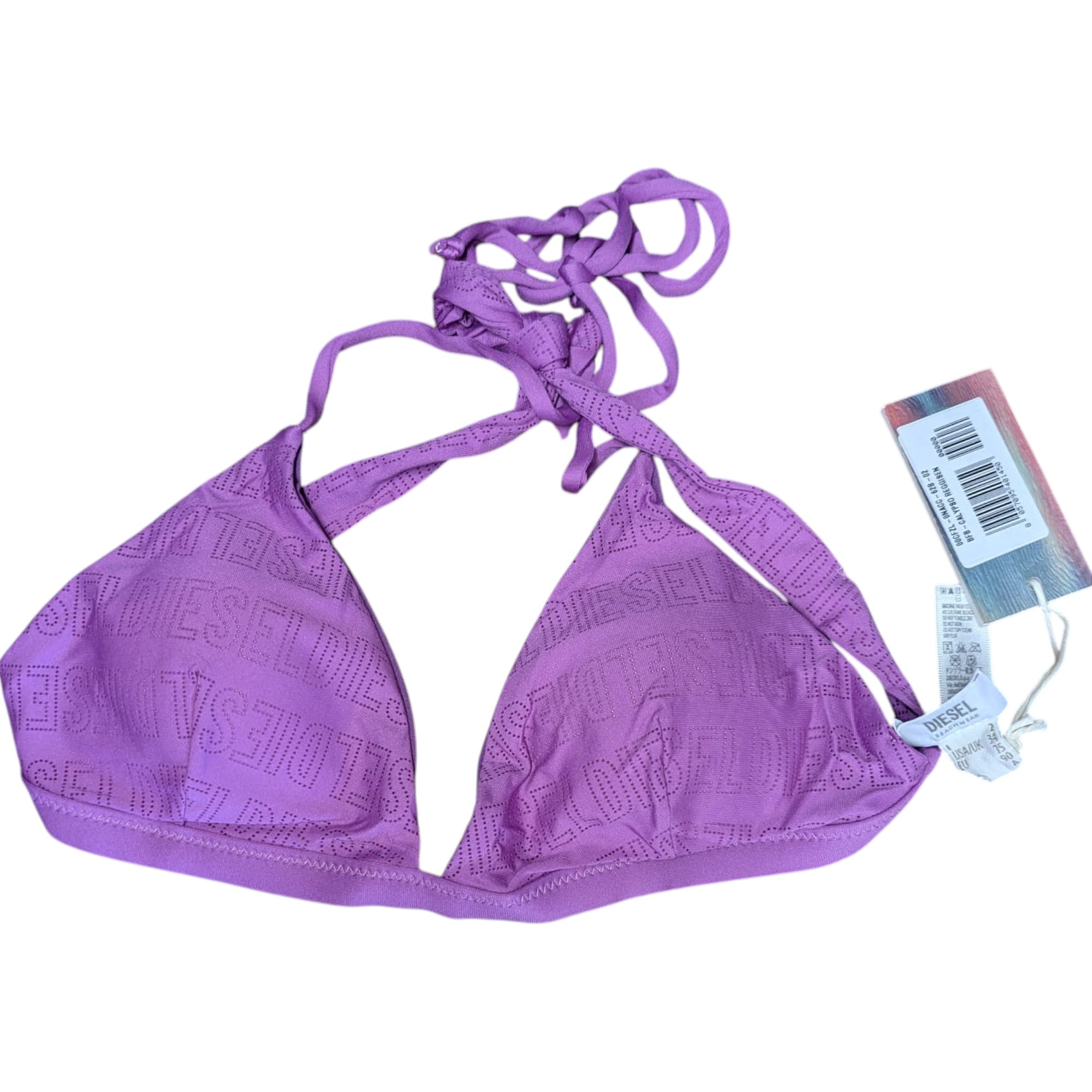 Diesel 0NACC Womens Calypso Reggiseno Bikini Summer Triangle Shape Swimwear