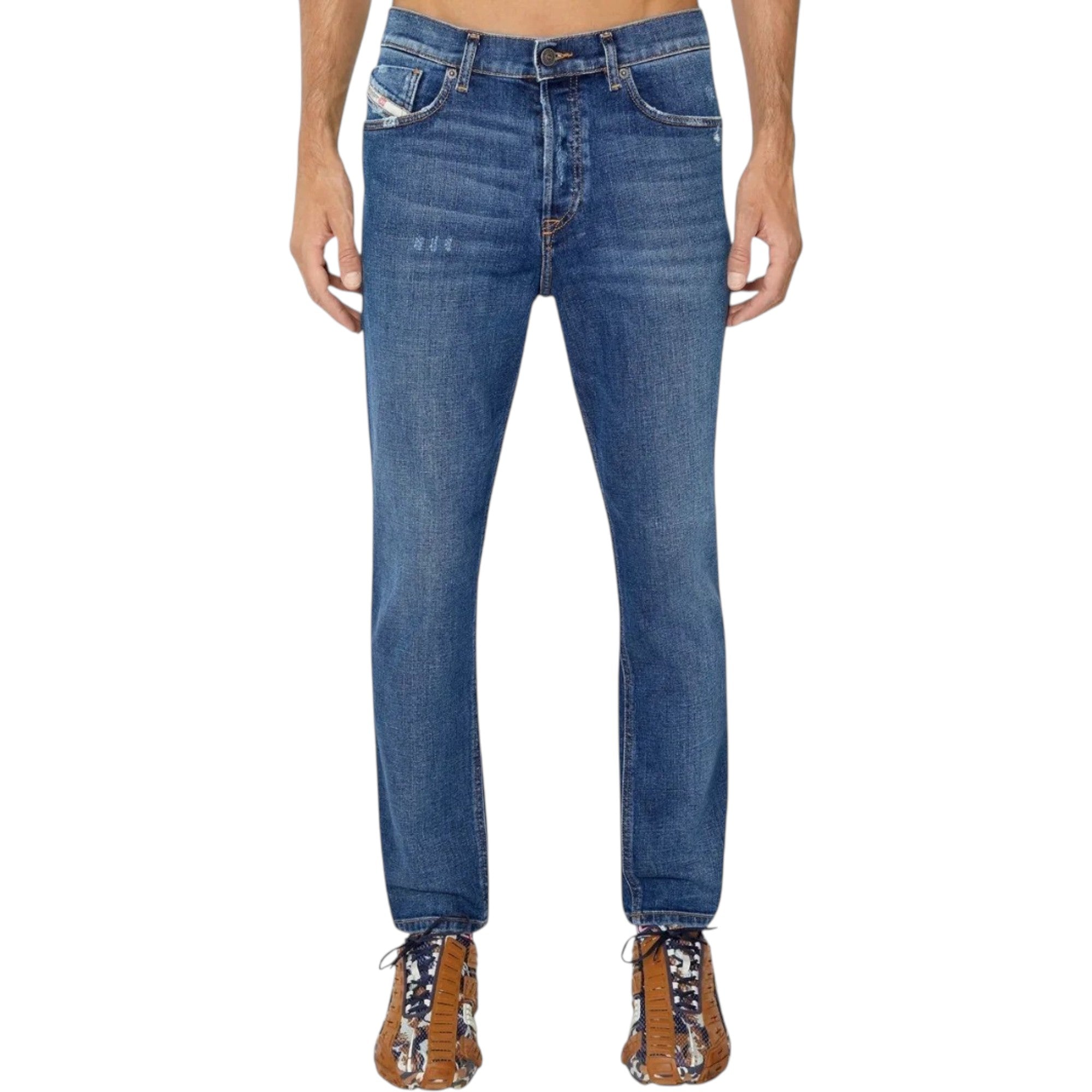 Diesel 2005 D-Fining A03571 Mens Denim Jeans Regular Fit Tapered Mid Waist Pants
