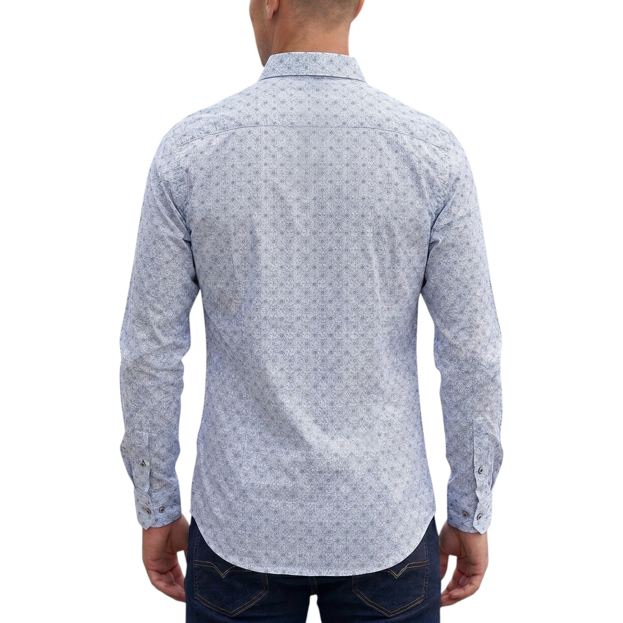 Diesel Mens Shirt S-Blanca Chemise Long Sleeve Summer Top Premium Quality Shirts