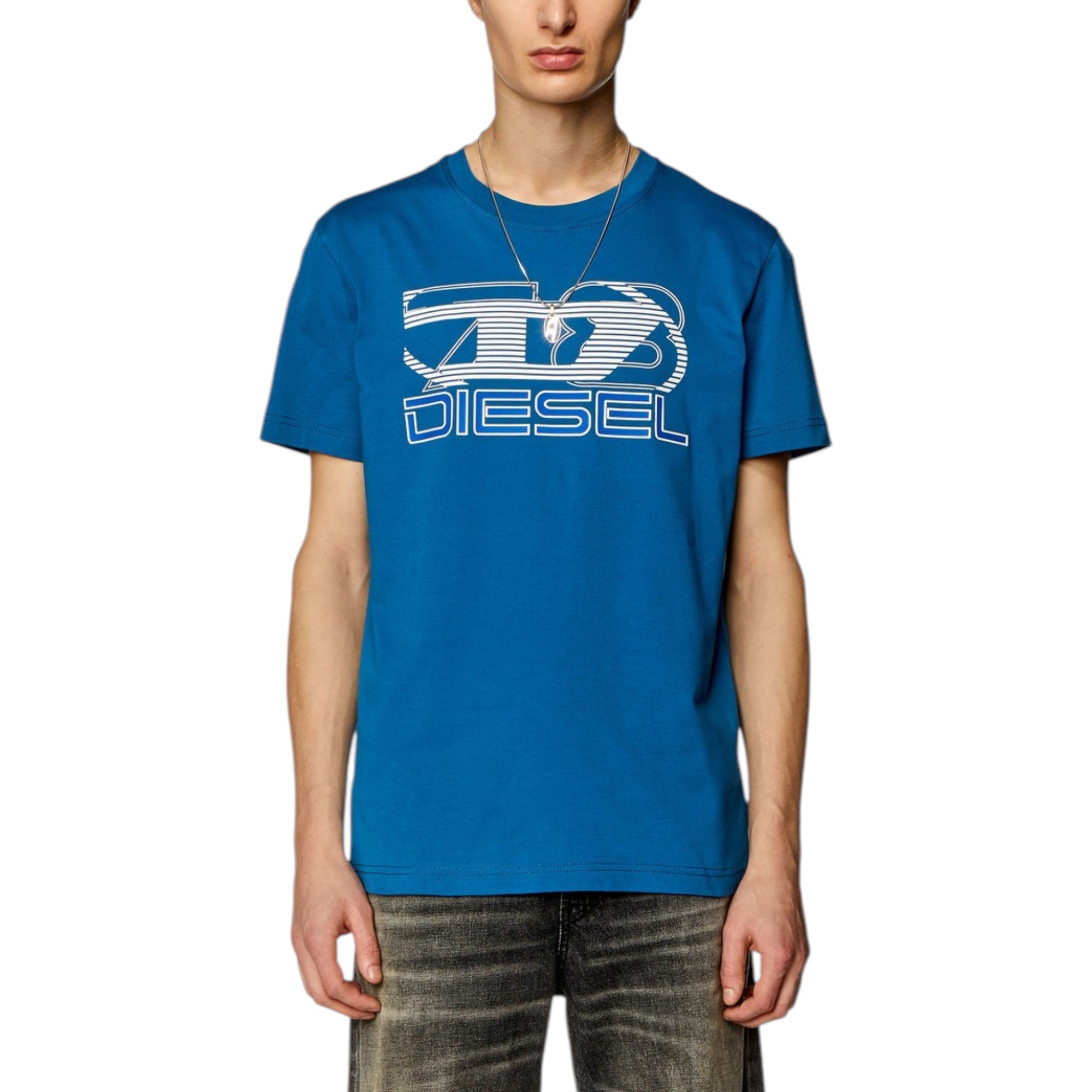 Diesel Mens T Shirts Diegor K74 Graphic Logo Print Crew Neck Summer Cotton Tee