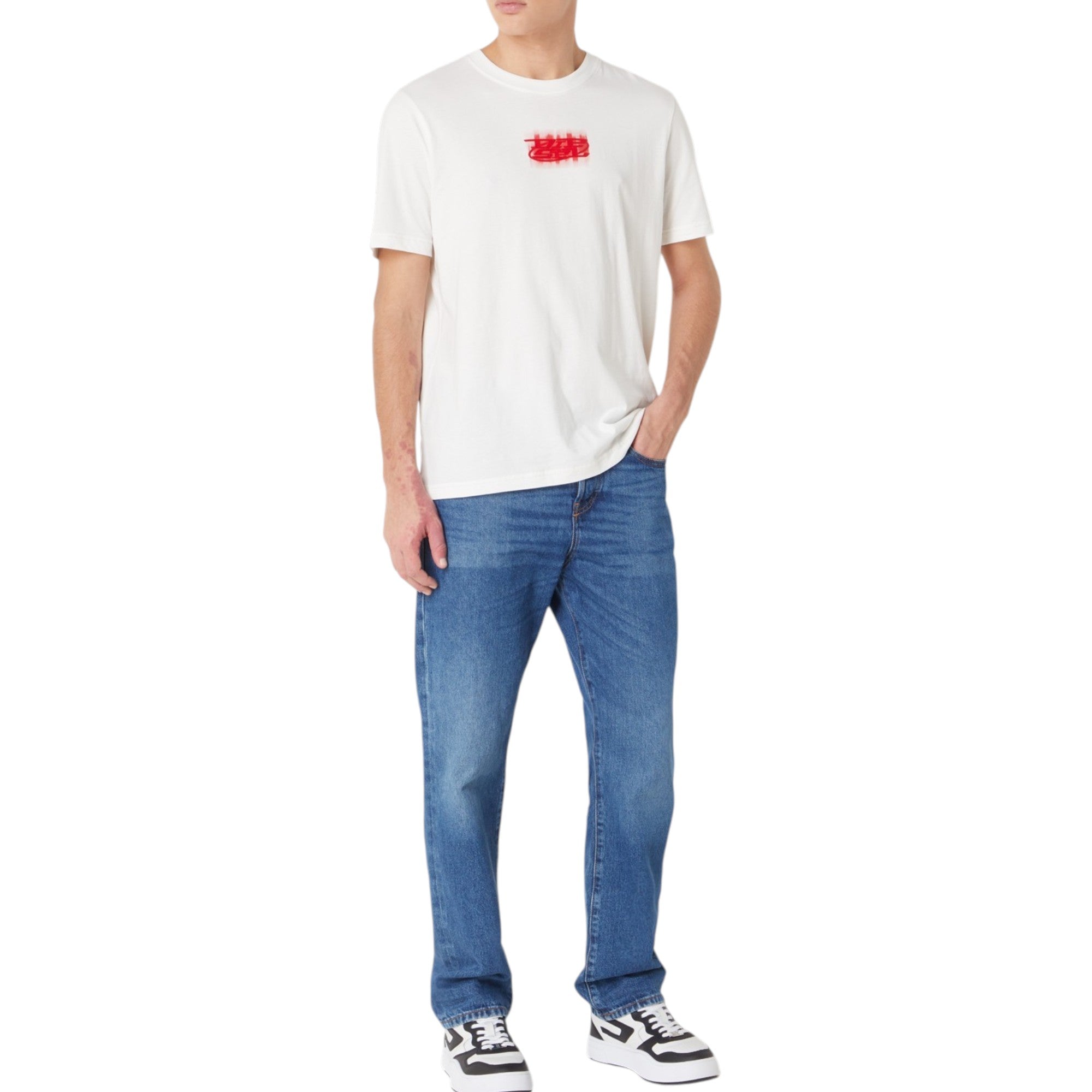 Diesel Mens T Shirts T Just Printed Logo Crew Neck Short Sleeve Summer Tee