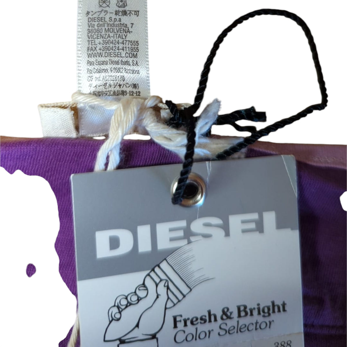 Diesel 000XX Prototipi Womens Nightwear Casual Cotton Comfortable Purple Tee