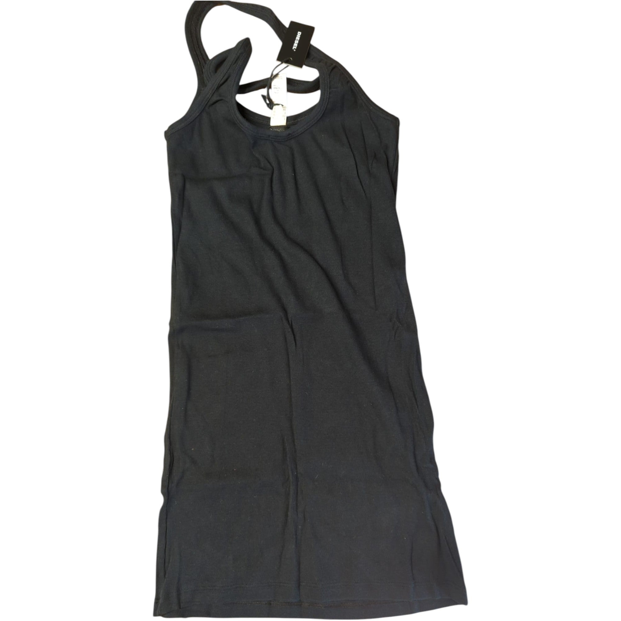 Diesel Womens Tops 00SP6 UFTK- DOLL AMANIKO Vest Tank Black Casual Cotton Top