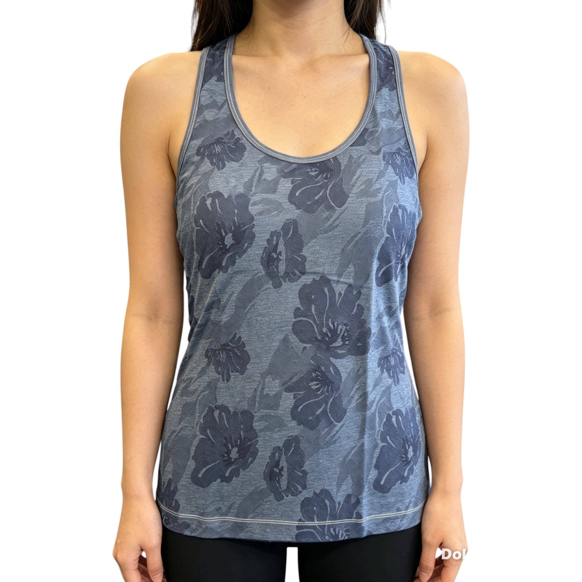 Diesel Womens Tops Rose Vest Tank Denim Blue Casual Cotton Summer Soft Top