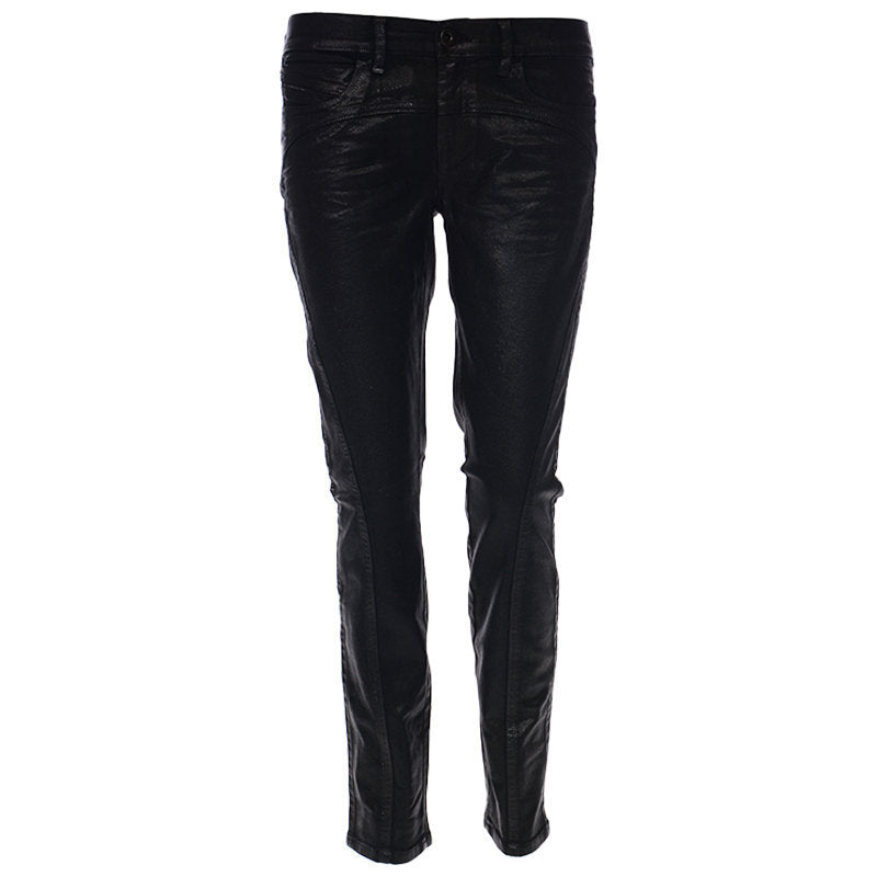 DIESEL BLACK GOLD TYPE 163C BG3AD Womens Jeans Stretch Slim Fit Black Wax Pants