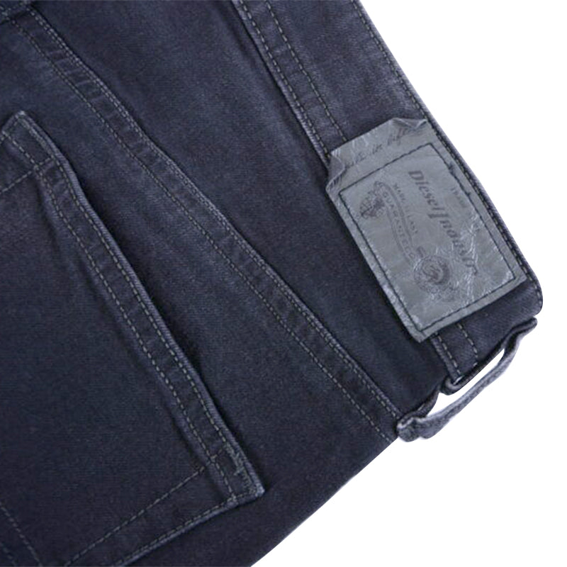 DIESEL BUSTER R06C7 Mens Denim Jeans Stretch Regular Slim Tapered Black Pant