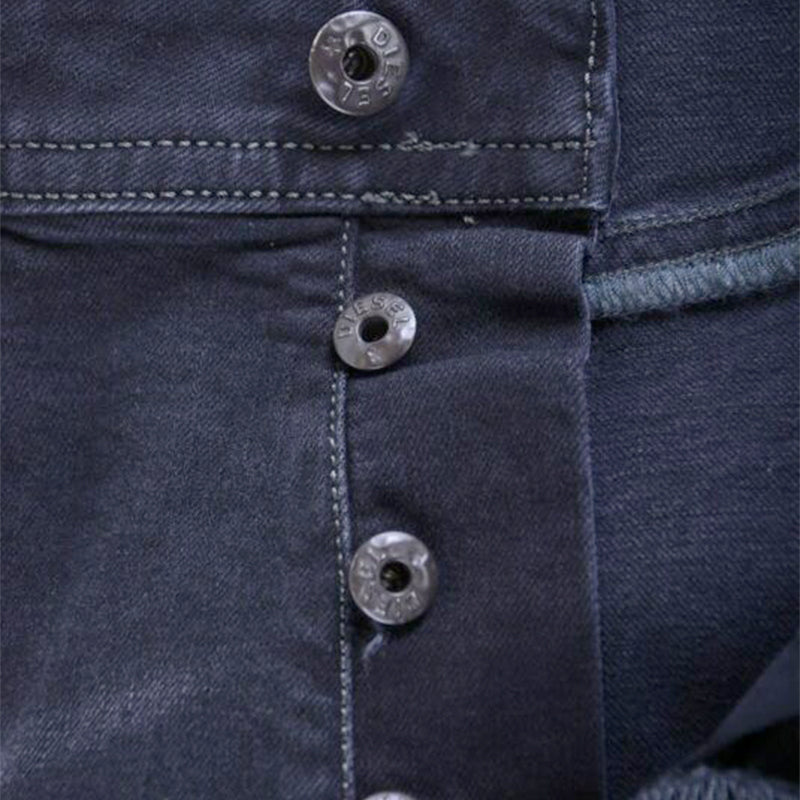 DIESEL BUSTER R06C7 Mens Denim Jeans Stretch Regular Slim Tapered Black Pant