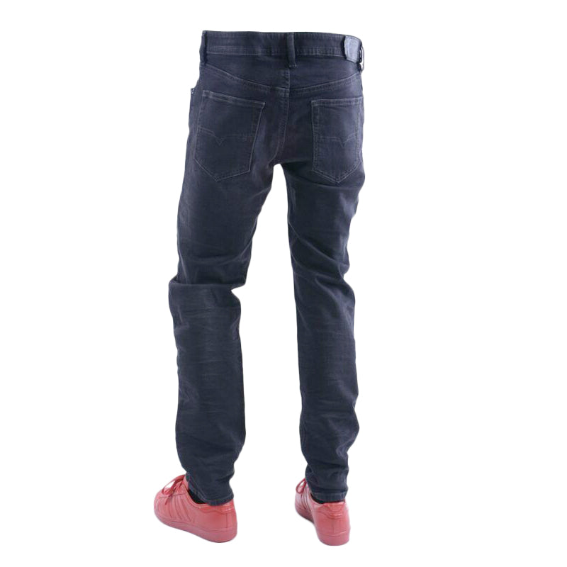 DIESEL BUSTER R06C7 Mens Denim Jeans Stretch Regular Slim Tapered Black Pant