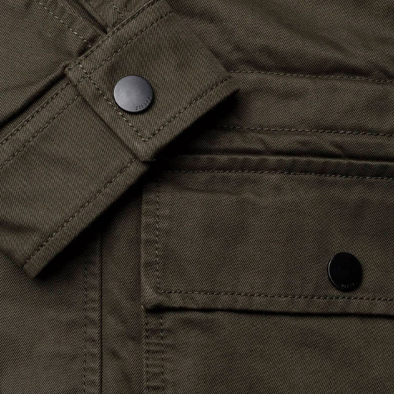 DIESEL J-WINY Mens Parka Jacket Padded Quilted Coat Winter Outwear Hooded Olive