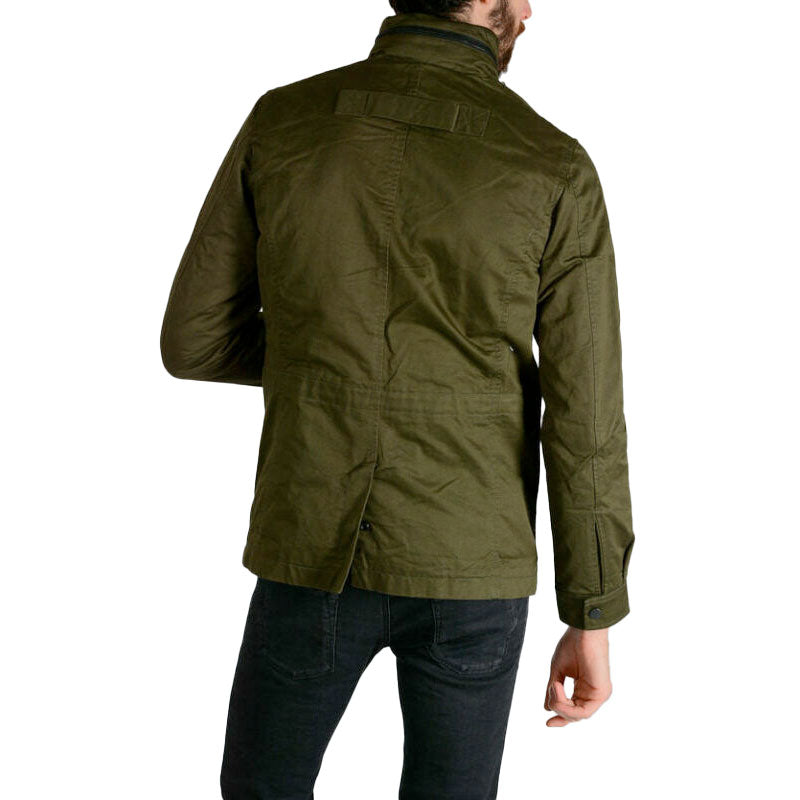 DIESEL J-WINY Mens Parka Jacket Padded Quilted Coat Winter Outwear Hooded Olive