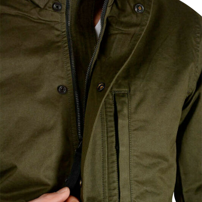 DIESEL J-WINY Mens Parka Jacket Padded Quilted Coat Winter Outwear Hooded Olive