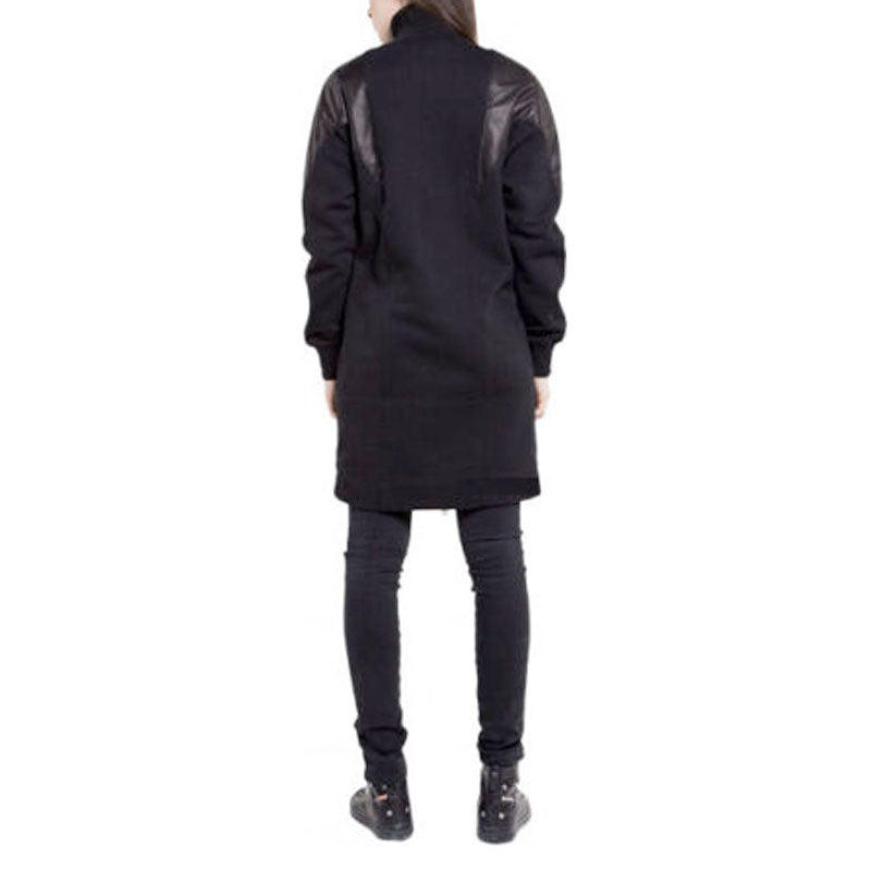 DIESEL G Consuelo Womens Jacket Long Cardigan Shrug Size XS S Black Slim Zipped