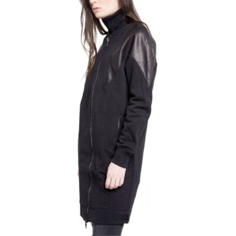 DIESEL G Consuelo Womens Jacket Long Cardigan Shrug Size XS S Black Slim Zipped