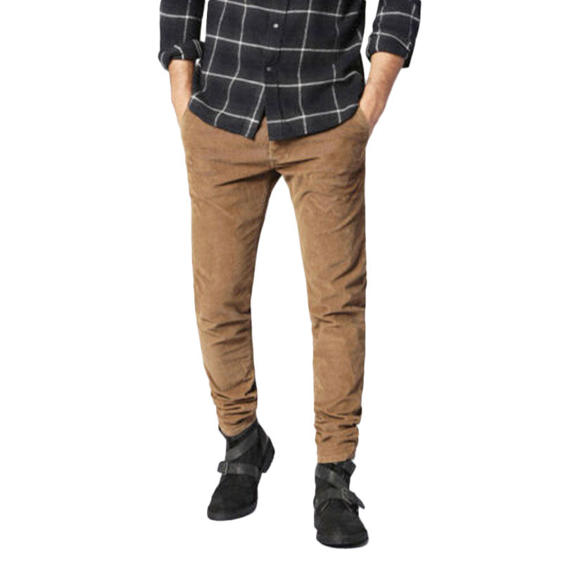 DIESEL KAKEE 003W4 Mens Corduroy Trousers Regular Fit Straight Casual Chino Pant
