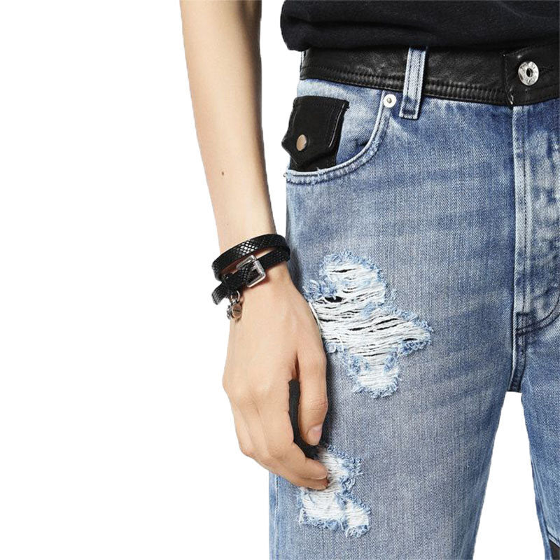 DIESEL DE MYKI 0076E Womens Denim Jeans Trousers Distressed Faded Straight