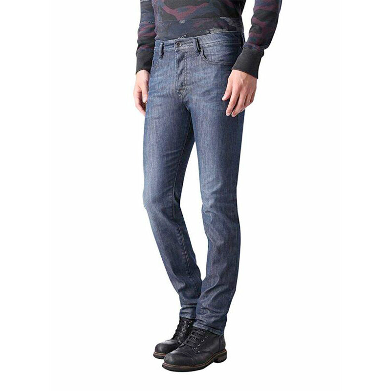 DIESEL BUSTER 0844G Mens Denim Jeans Regular Slim Tapered Casual Blue Trousers