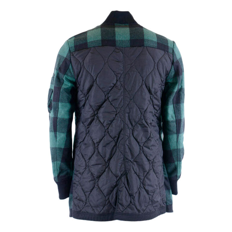 DIESEL BLACK GOLD JIPLAID Mens Parka Jacket Quilted Winter Outwear Coat