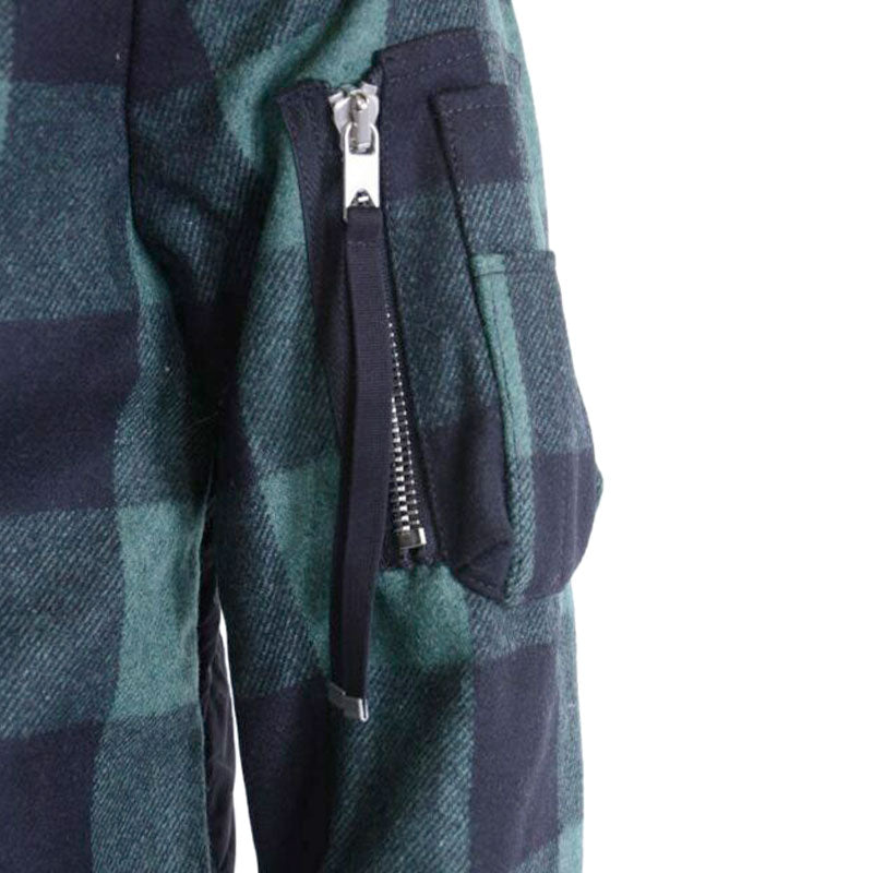 DIESEL BLACK GOLD JIPLAID Mens Parka Jacket Quilted Winter Outwear Coat