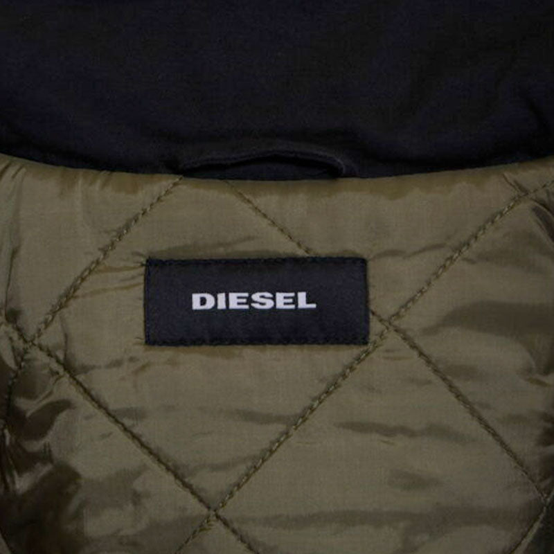 DIESEL W FROZEN 0JAMH Mens Parka Jacket Quilted Full Zipped Winter Outwear Coat