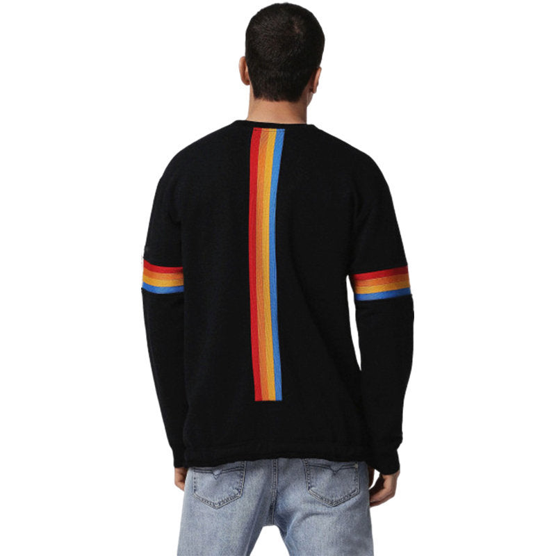 DIESEL S GAIL FELPA Mens Sweatshirts Pull On Casual Crew Neck Long Sleeve Jumper