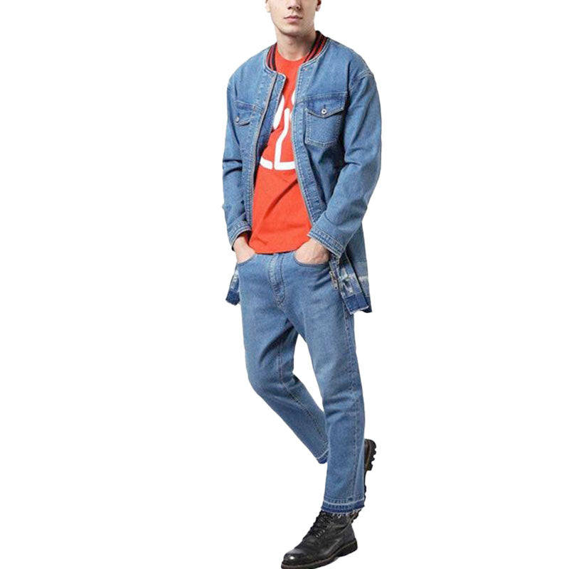 DIESEL D SVENT 0AA0M Mens Jacket Denim Shirt Long Sleeve Casusl Summer Outwear