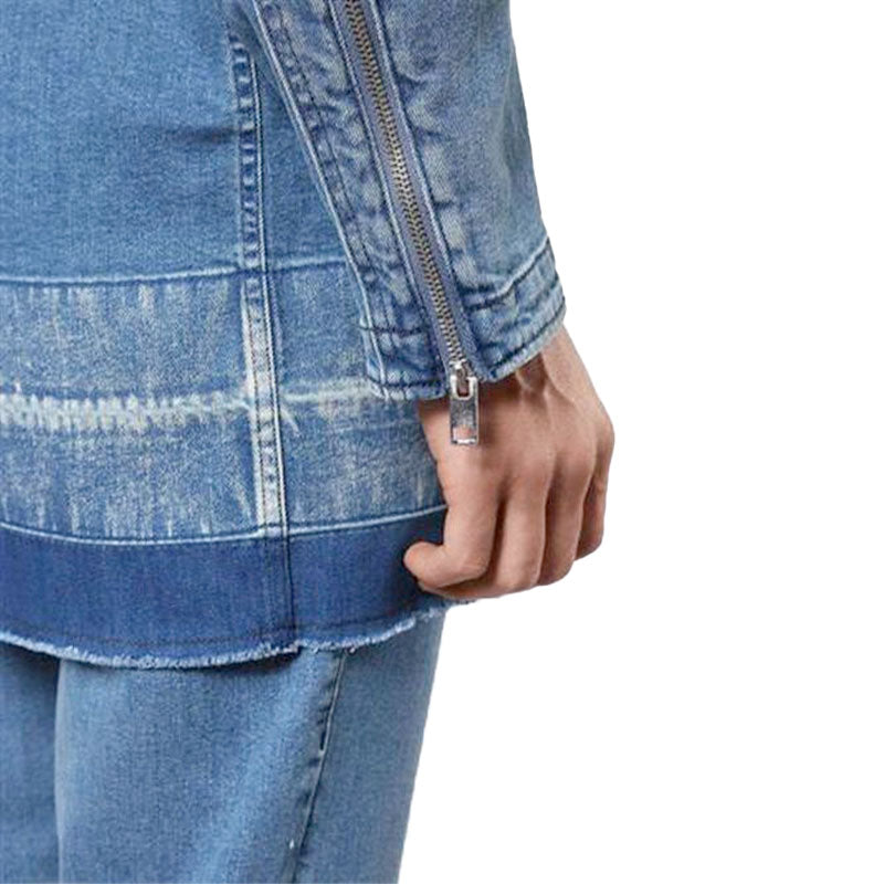 DIESEL D SVENT 0AA0M Mens Jacket Denim Shirt Long Sleeve Casusl Summer Outwear