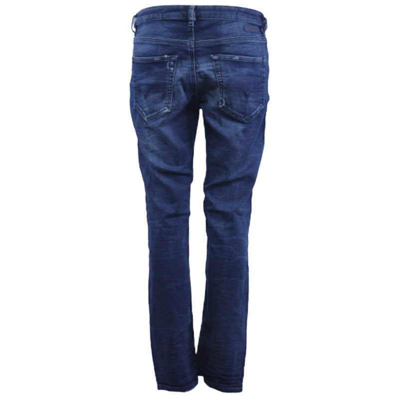 DIESEL RIZZO NE 0601L Womens Jeans Regular Fit Sweat Jogg Denim Blue Trousers