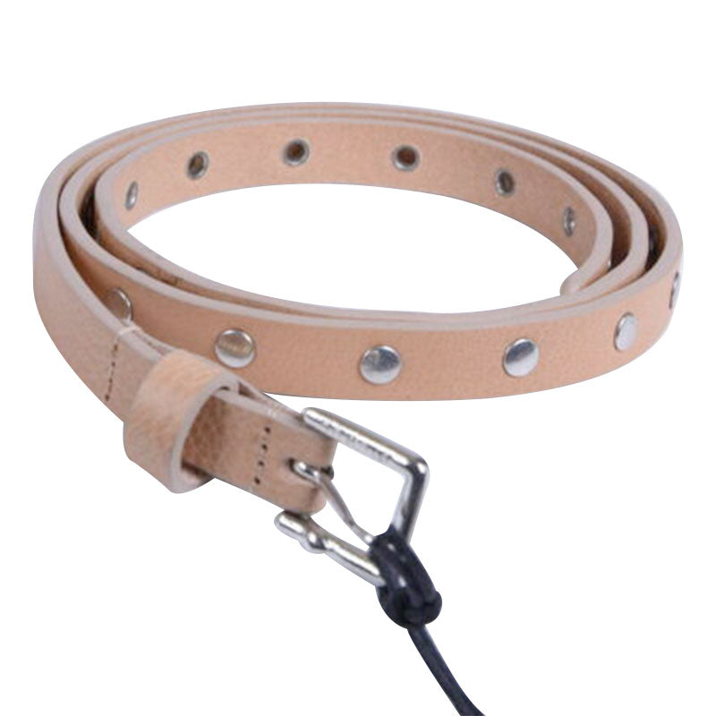 DIESEL Womens Belts Genuine Leather Casual Metal Stud Buckle Waistband Italy