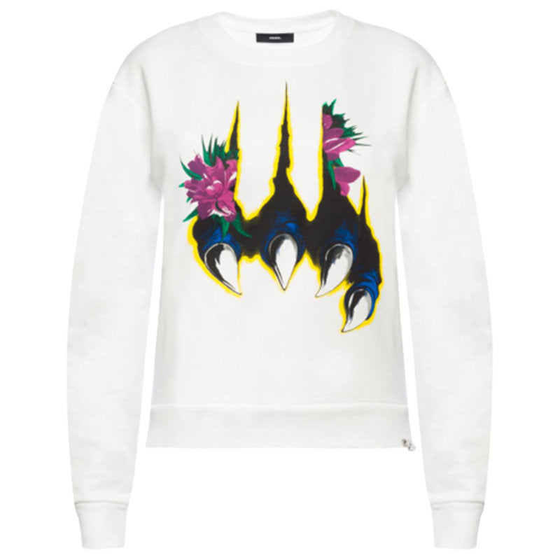 DIESEL F FELPA 0BAPS Women Sweatshirt Crew Neck Ladies Winter Pullover Jumper