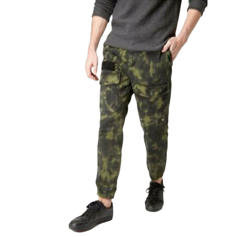 DIESEL P ISAN Mens Chino Trousers Olive Green Cargo Pants Slim Fit Carrot